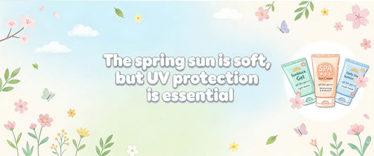 The spring sun is soft, but UV protection is essential