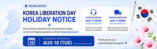 Korea Liberation Day Holiday Notice