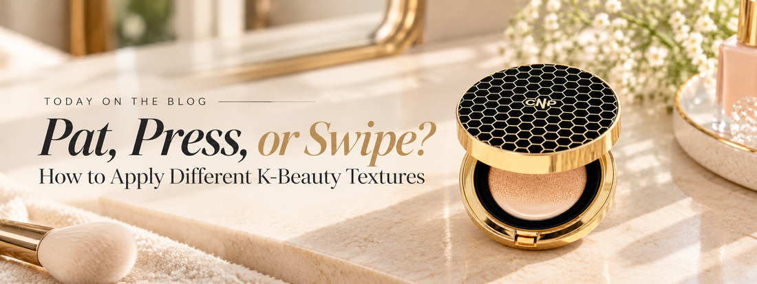 Pat, Press, or Swipe?  How to Apply Different K-Beauty Textures
