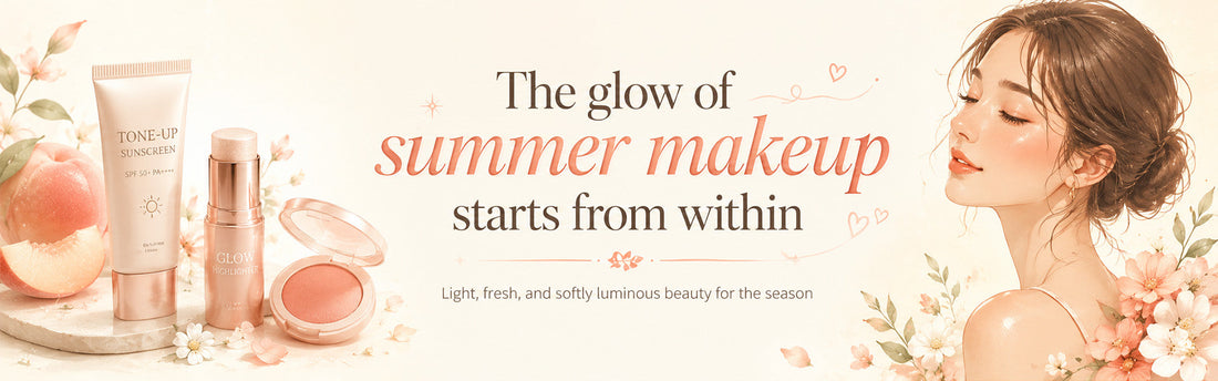 The glow of summer makeup starts from within