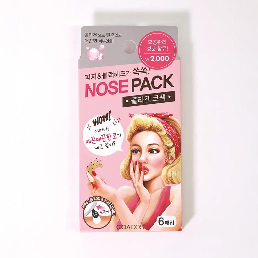 [DAISO] COACOS Collagen Nose Pack - 6ea