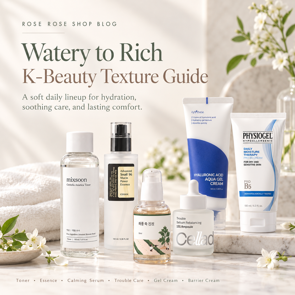 Watery to Rich: How to Choose the Right K-Beauty Texture for Your Skin