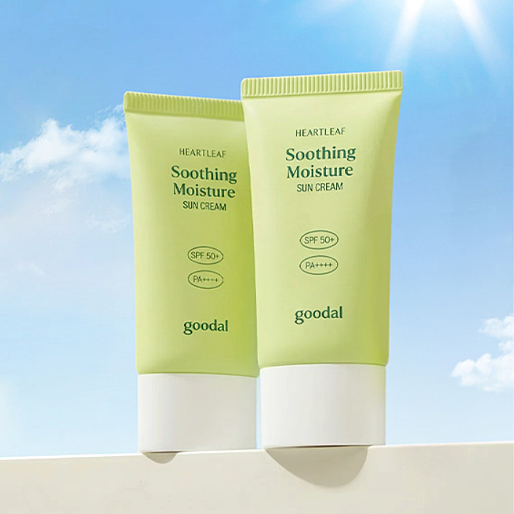 [GOODAL] Heartleaf Calming Moisture Sun Cream (SPF50+ PA++++) - 1pack (50ml x 2ea)
