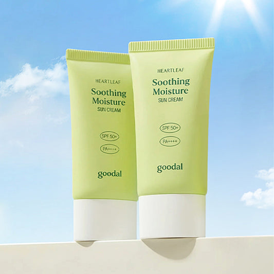 [GOODAL] Heartleaf Calming Moisture Sun Cream (SPF50+ PA++++) - 1pack (50ml x 2ea)