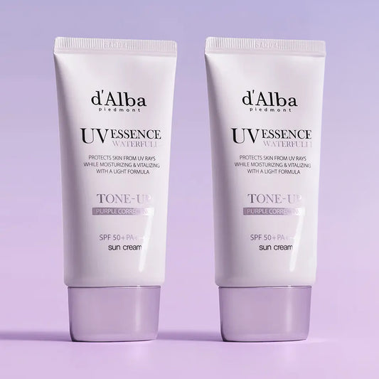 [DALBA] Waterfull Tone-Up Sun Cream Purple (SPF50+ PA++++) - 1pack (50ml x 2ea)