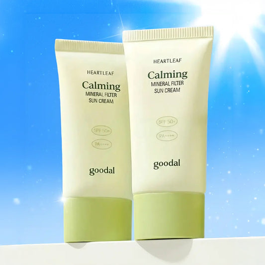 [GOODAL] Heartleaf Calming Mineral Filter Sun Cream (SPF50+ PA ++++) - 1pack (50ml x 2ea)