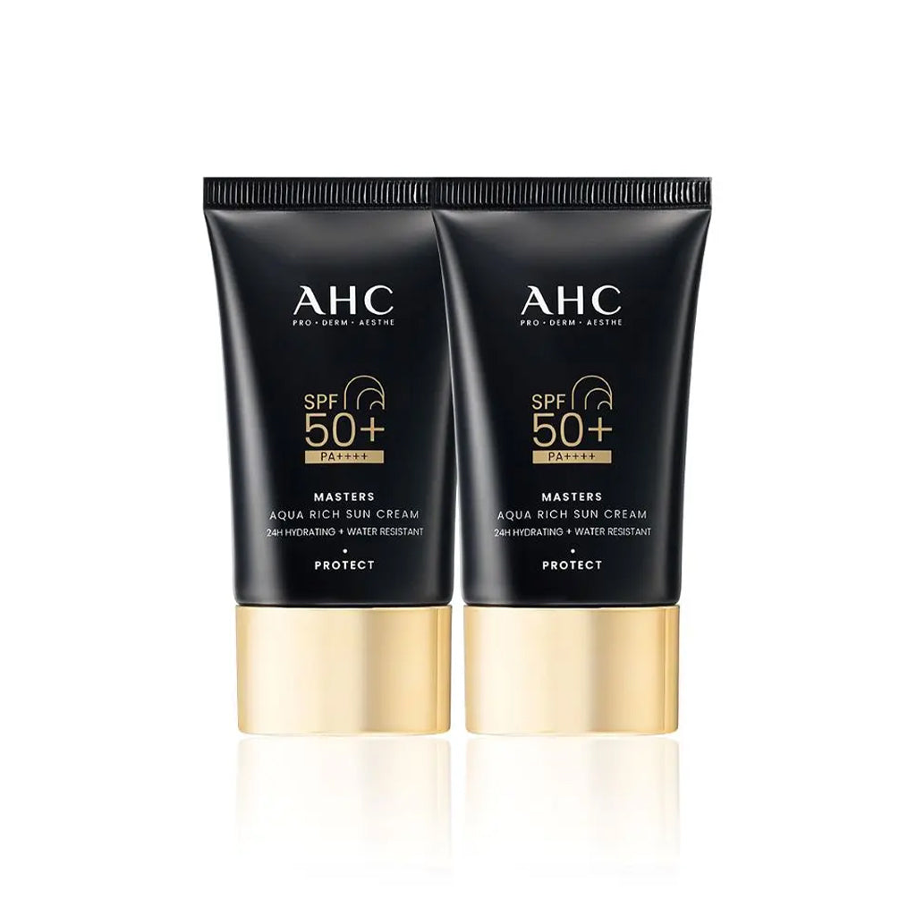 [AHC] Masters Aqua Rich Sun Cream (SPF50+ PA++++) - 1pack (50ml x 2ea)