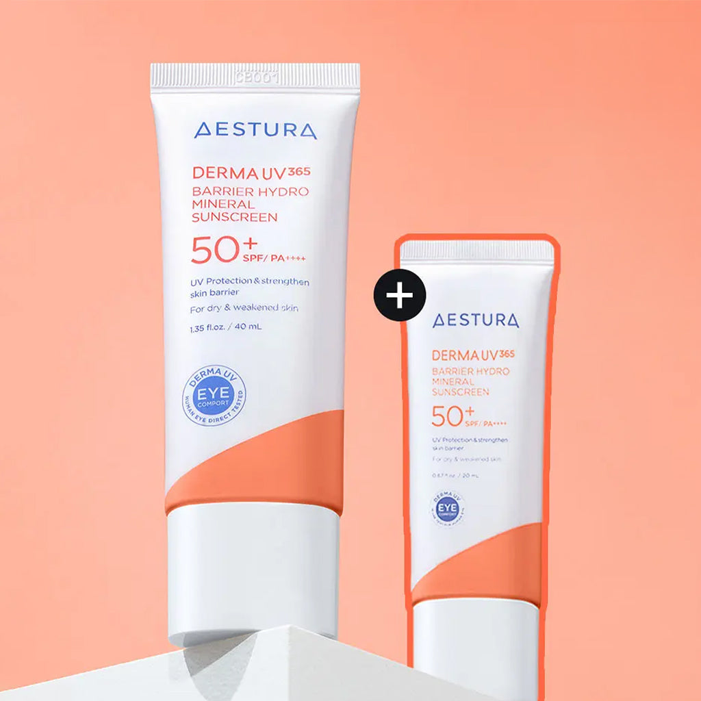 [AESTURA] Derma UV365 Barrier Hydro Mineral Sunscreen (SPF50+ PA++++) - 1pack (40ml + 20ml)