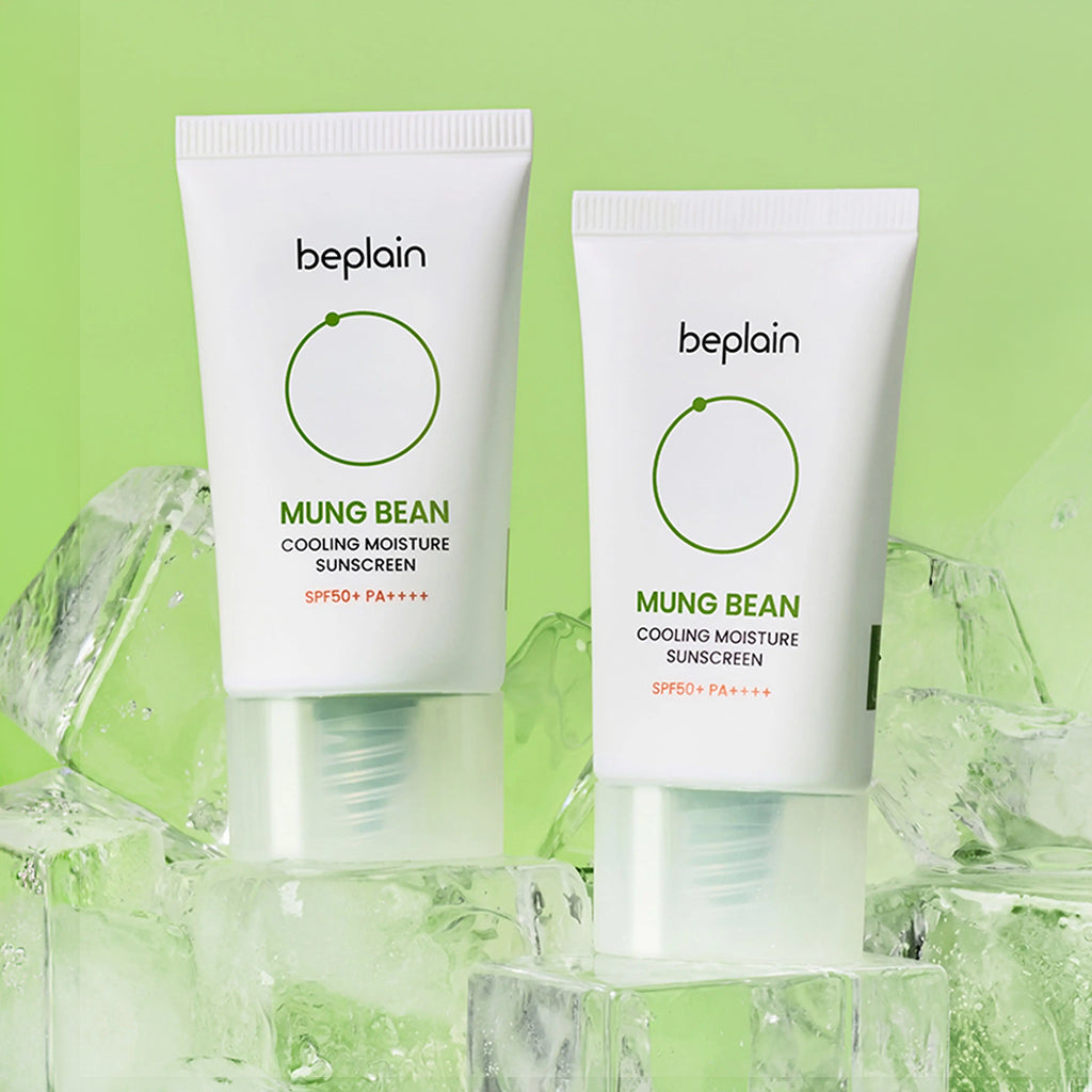 [BEPLAIN] Mung Bean Cooling Moisture Sunscreen (SPF50+ PA++++) - 1pack (35ml x 2ea)