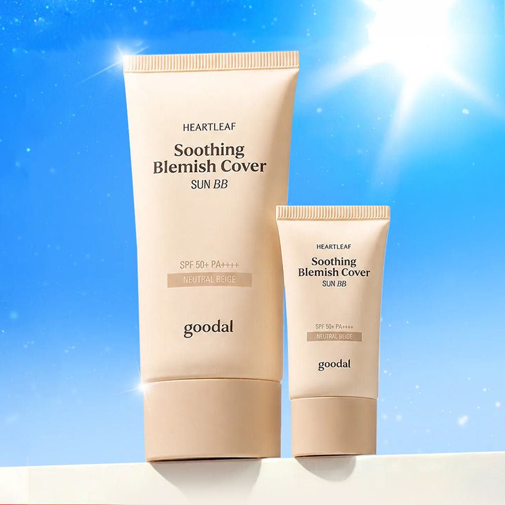 [GOODAL] Heartleaf Soothing Blemish Cover Sun BB Neutral Beige (SPF50+ PA++++) - 1pack (50ml+25ml)