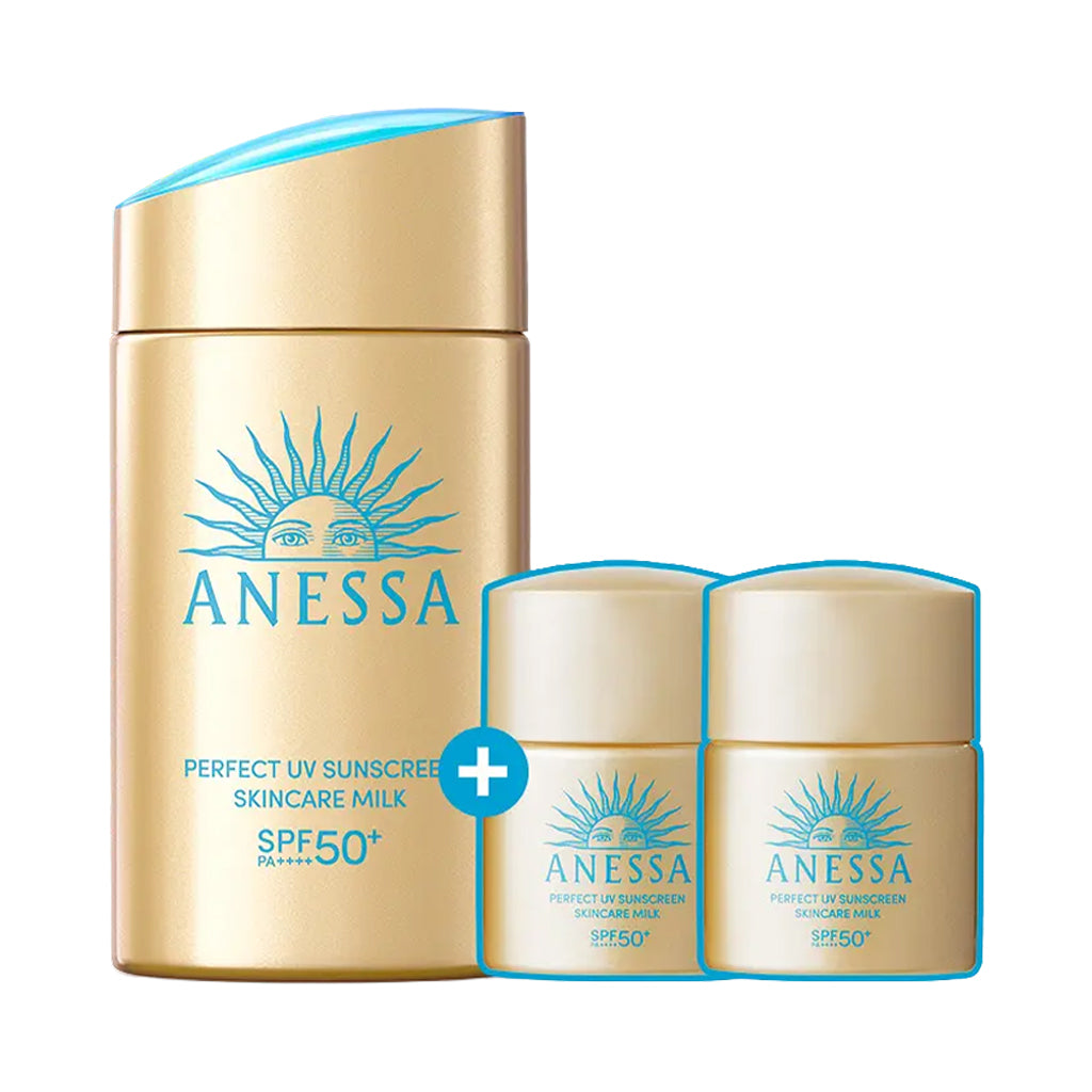 [ANESSA] Perfect UV Sunscreen Skincare Milk (SPF50+ PA++++) - 1pack (60ml+(12ml x 2ea))