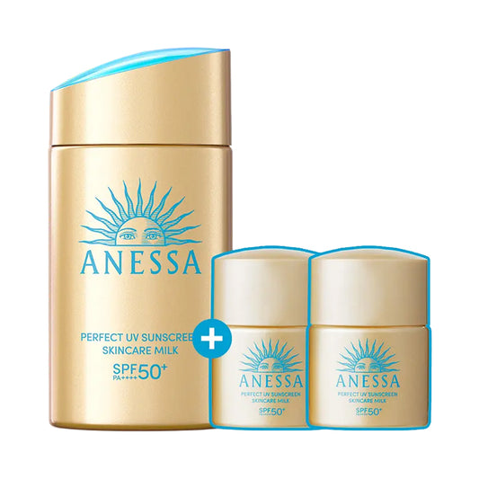 [ANESSA] Perfect UV Sunscreen Skincare Milk (SPF50+ PA++++) - 1pack (60ml+(12ml x 2ea))