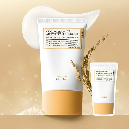 [FULLY] Rice Ceramide Moisture Sun Cream (SPF50+ PA++++) - 1pack (50ml+30ml)