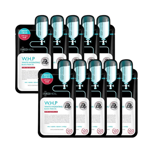 [MEDIHEAL] W.H.P White Hydrating Black Mask Sheet EX. - 1pack (25ml x 10ea)