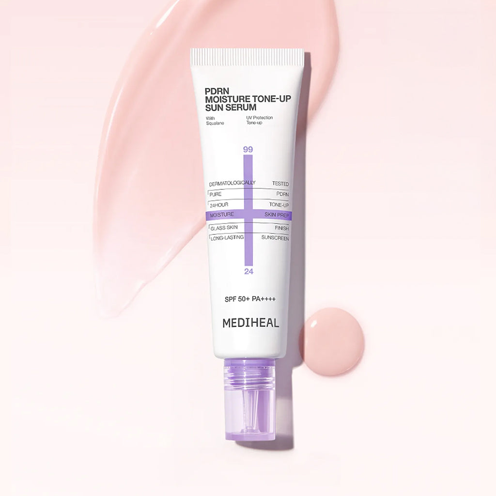 [MEDIHEAL] PDRN Moisture Sun Serum Smooth & Tone-Up (SPF50+ PA++++) - 50g