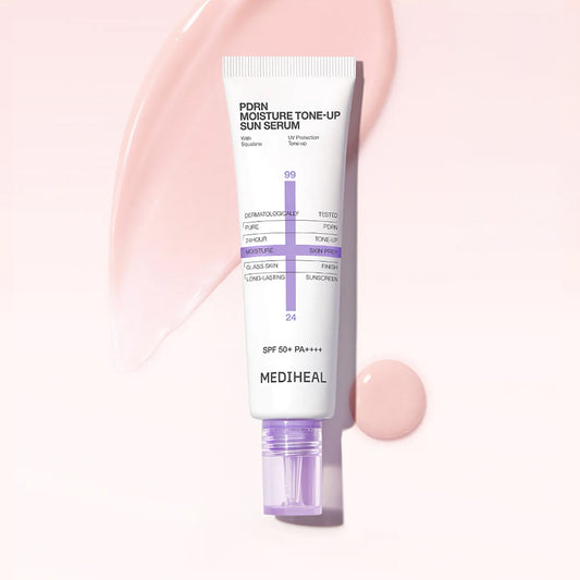 [MEDIHEAL] PDRN Moisture Sun Serum Smooth & Tone-Up (SPF50+ PA++++) - 50g