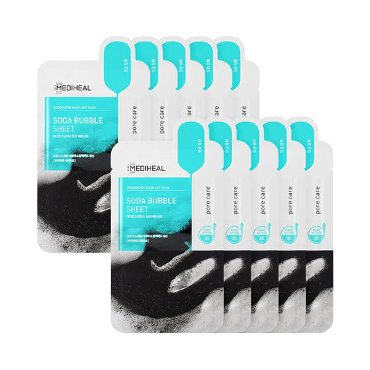 [MEDIHEAL] Mogongtox Wash-off Soda Bubble Sheet - 1pack (18ml x 10ea)