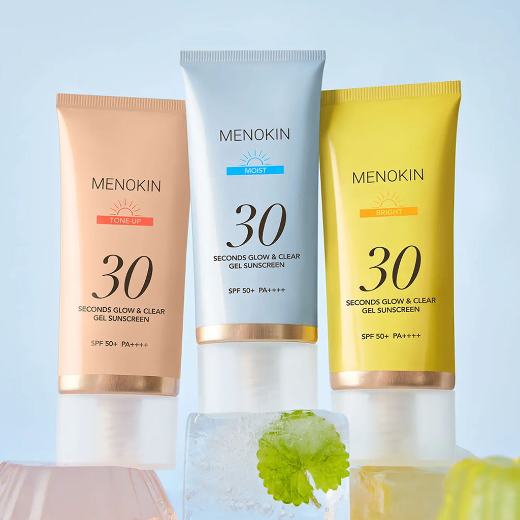 [MENOKIN] 30 Seconds Glow & Clear Gel Sunscreen (SPF50+ PA++++) - 50ml