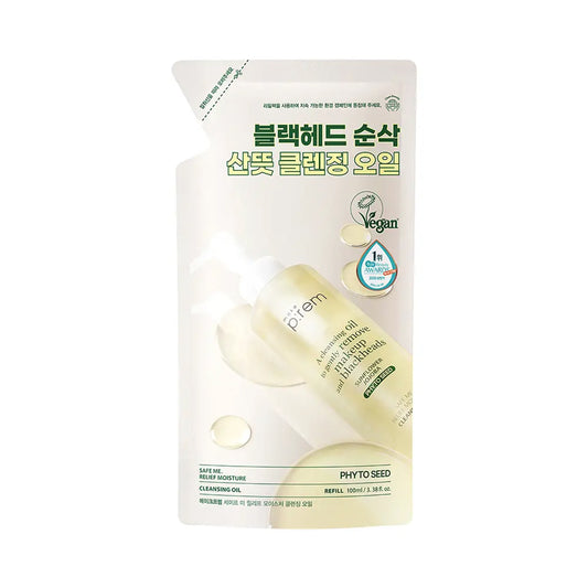 [MAKEPREM] Safe Me Relief Moisture Vegan Cleansing Oil Refill -  100ml