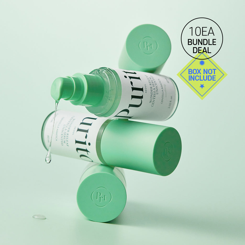 ☆BNDL- [PURITO] Wonder Releaf Centella Serum Unscented (NO BOX) - 60ml X 10ea