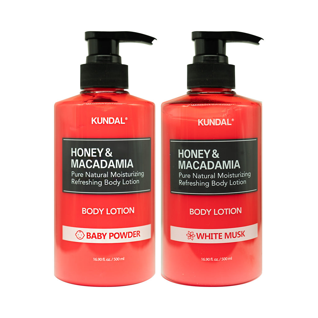 [KUNDAL] Honey & Macadamia Pure Natural Moisturizing Refreshing Body Lotion - 500ml (2026)