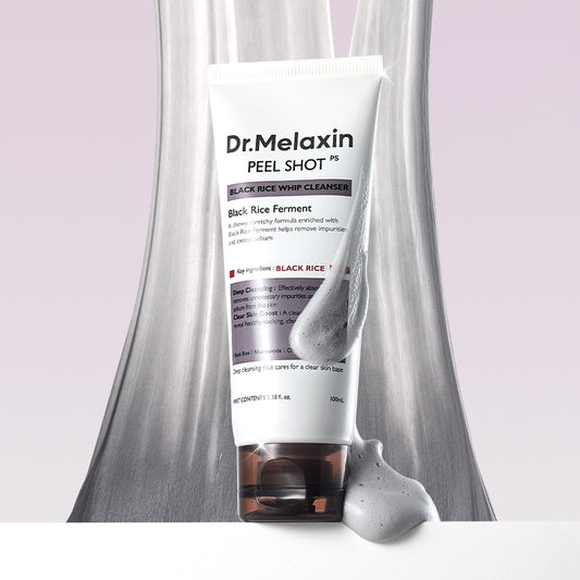 [DR.MELAXIN] Peel Shot Black Rice Mochi Whip Cleanser - 100ml