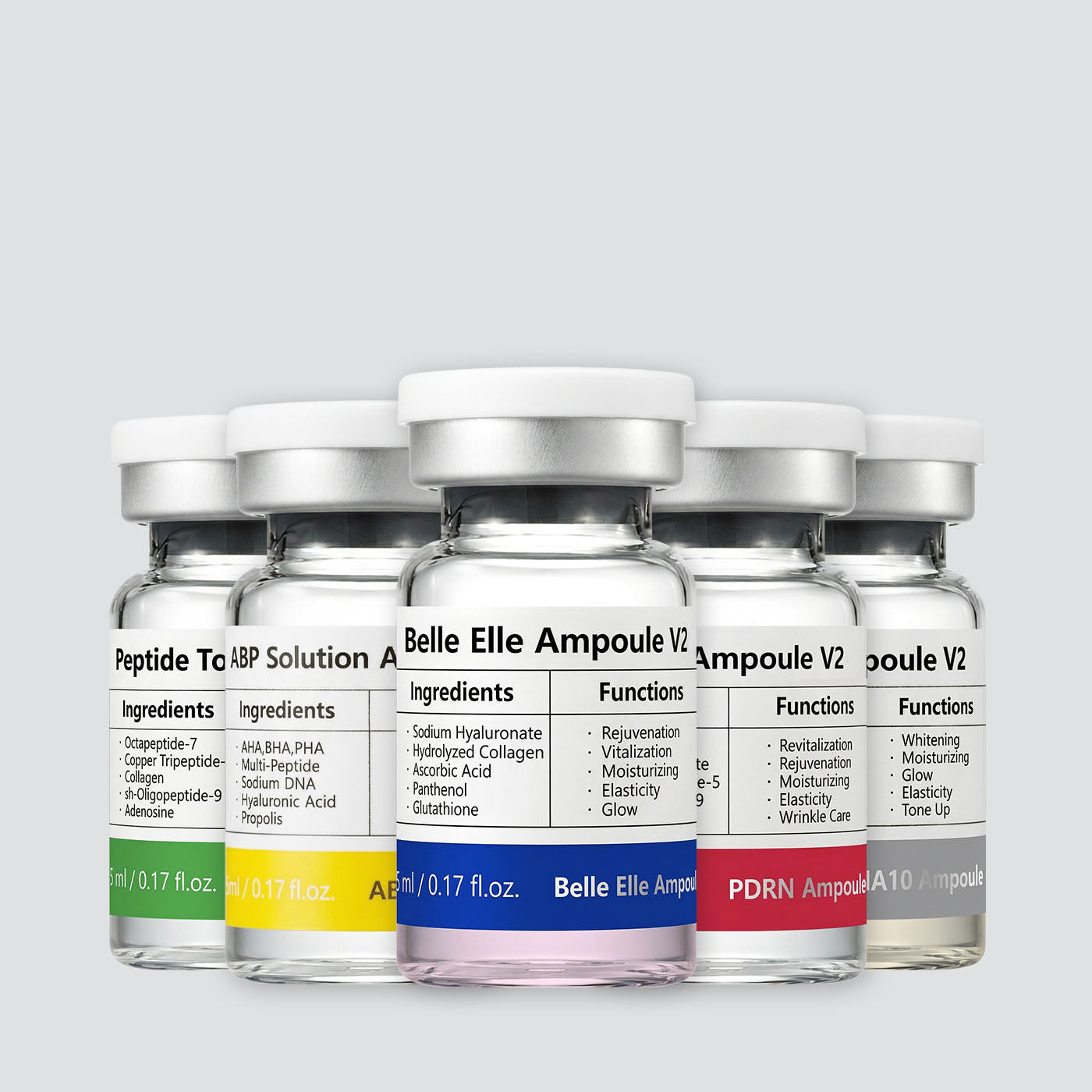 [DOCLAB] Platinum Ampoule 5 Types 1pack(5mlx5ea)