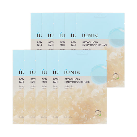 [IUNIK] Beta-Glucan Family Moisture Mask - 1pack (10ea)