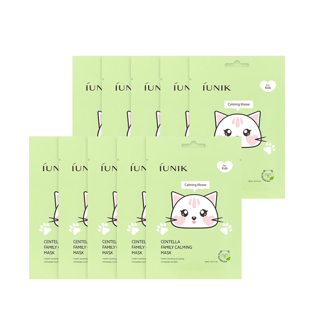 [IUNIK] Centella Family Calming Mask For Kids - 1pack (10ea)