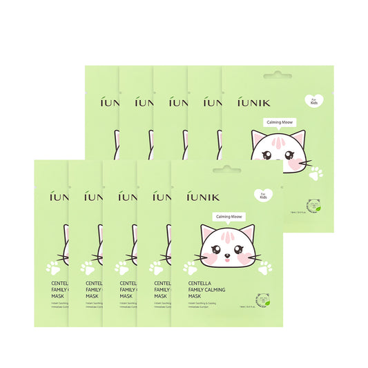 [IUNIK] Centella Family Calming Mask For Kids - 1pack (10ea)