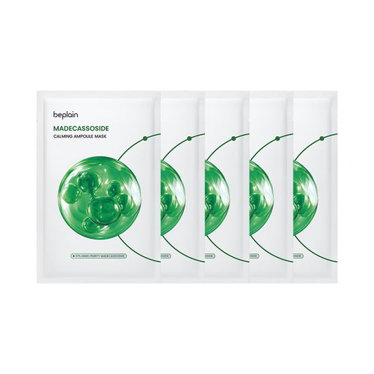 [BEPLAIN] Madecassoside Calming Ampoule Mask - 1pack (5ea)