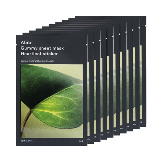 [ABIB] Gummy Sheet Mask Heartleaf Sticker - 1pack (27mlx10ea)