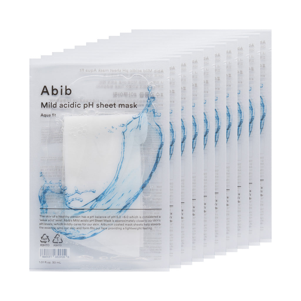 [ABIB] Mild Acidic PH Sheet Mask Aqua Fit - 1pack (30mlx10ea)