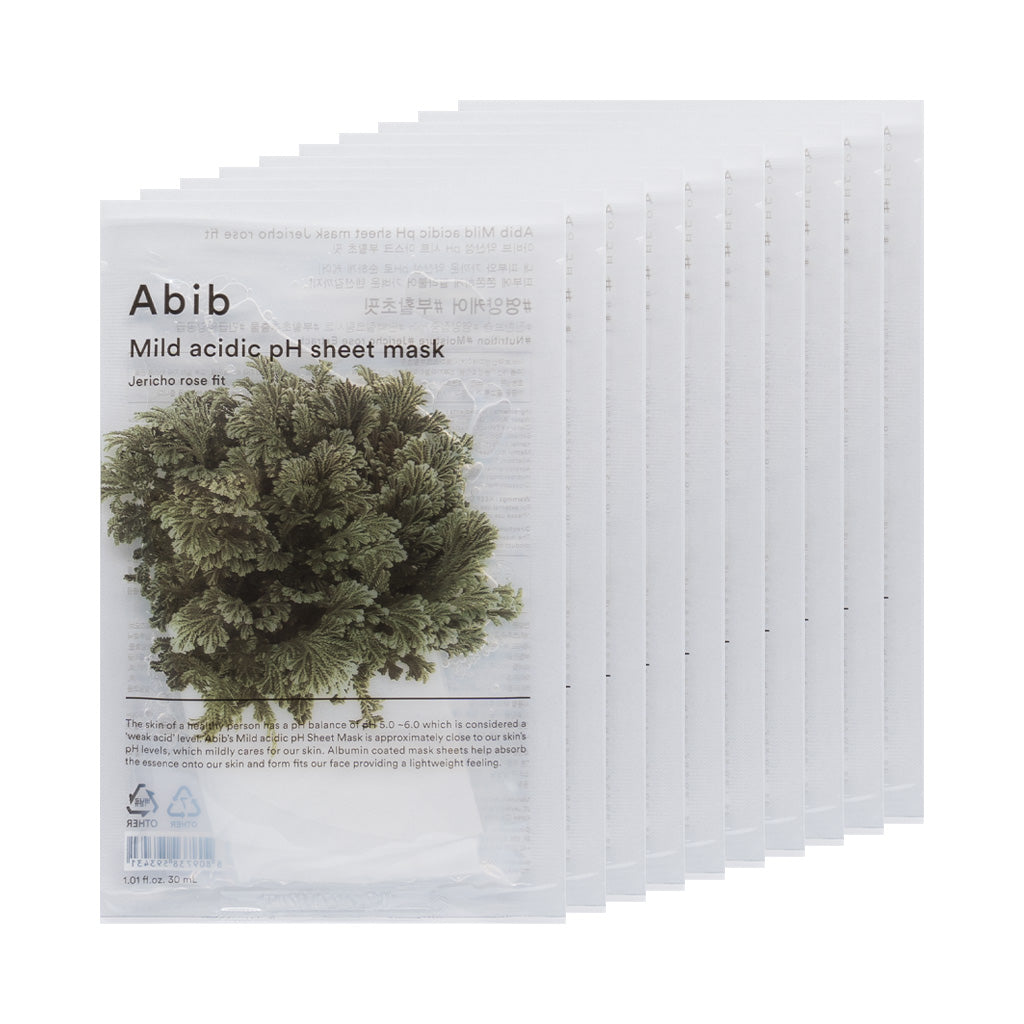 [ABIB] Mild Acidic PH Sheet Mask Jericho Rose Fit - 1pack (30mlx10ea)