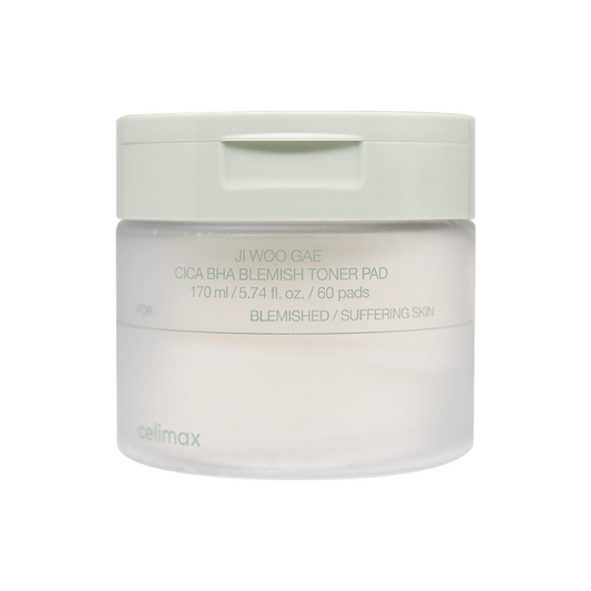 [CELIMAX] Ji Woo Gae Cica BHA Blemish Toner Pad - 170ml(60pads)