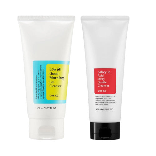 [COSRX] Low pH Good Morning Gel Cleanser - 150ml + Salicylic Acid Daily Gentle Cleanser - 150ml