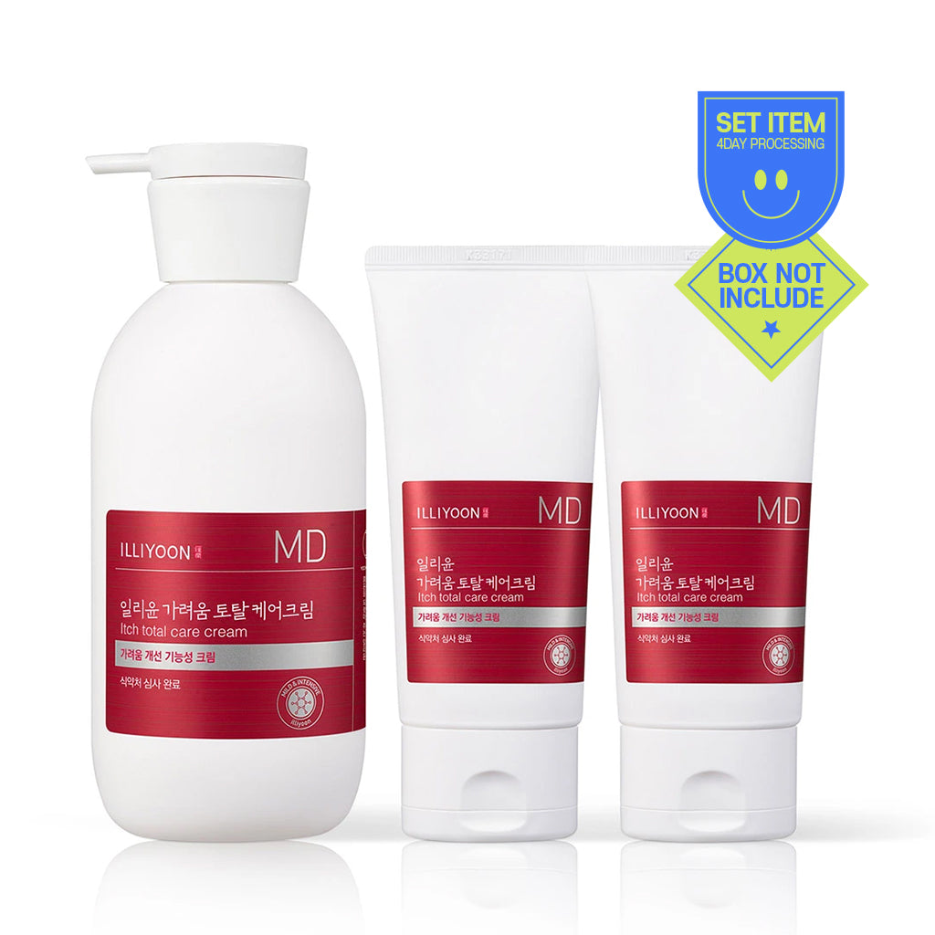 [ILLIYOON] Itch Total Care Cream Set - 1pack(330ml+(80mlx2ea))