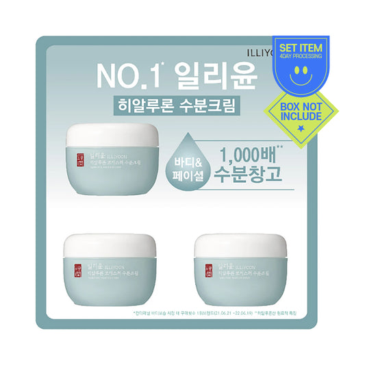 [ILLIYOON] Hyaluron Moisturizing Cream Set - 1pack(100mlx3ea)