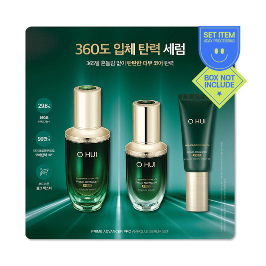 [OHUI] Prime Advancer Pro Ampoule Serum & Cream - 1pack(3items)