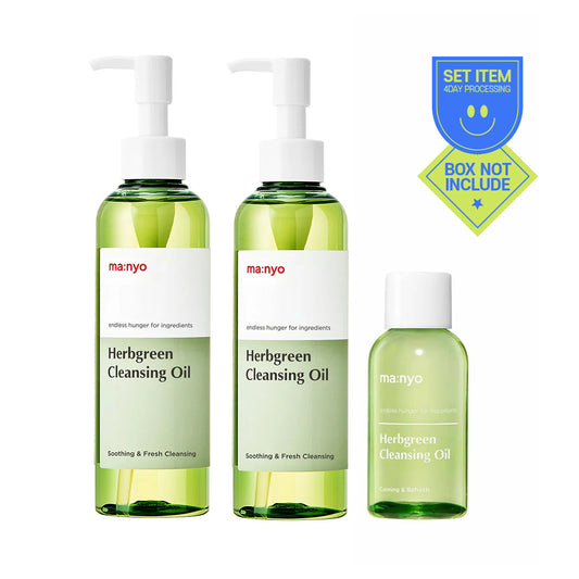 [MANYO] Herbgreen Cleansing Oil Set - 1pack(200mlx2ea+55ml)