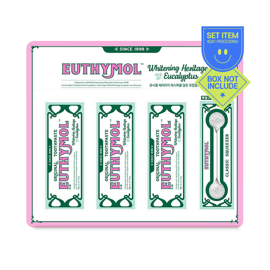 [EUTHYMOL] Toothpaste Set + Squeezer -1pack(98gx3ea)