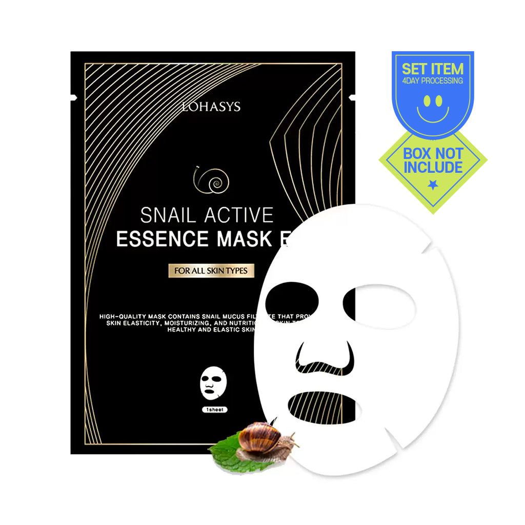 [LOHASYS] Snail Active Essence Mask -1pack(25gx10ea)