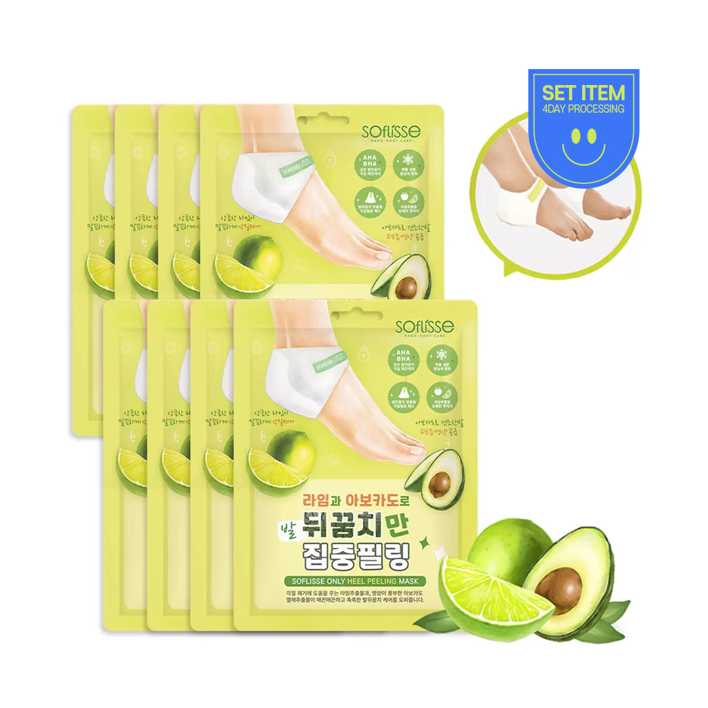 [SOFLISSE] Heel Peeling Mask Pack -1pack(8ea)