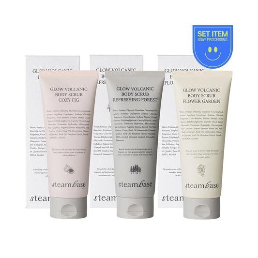 [STEAMBASE] Glow Volcanic Body Scrub - 1pack(200mlx3ea)