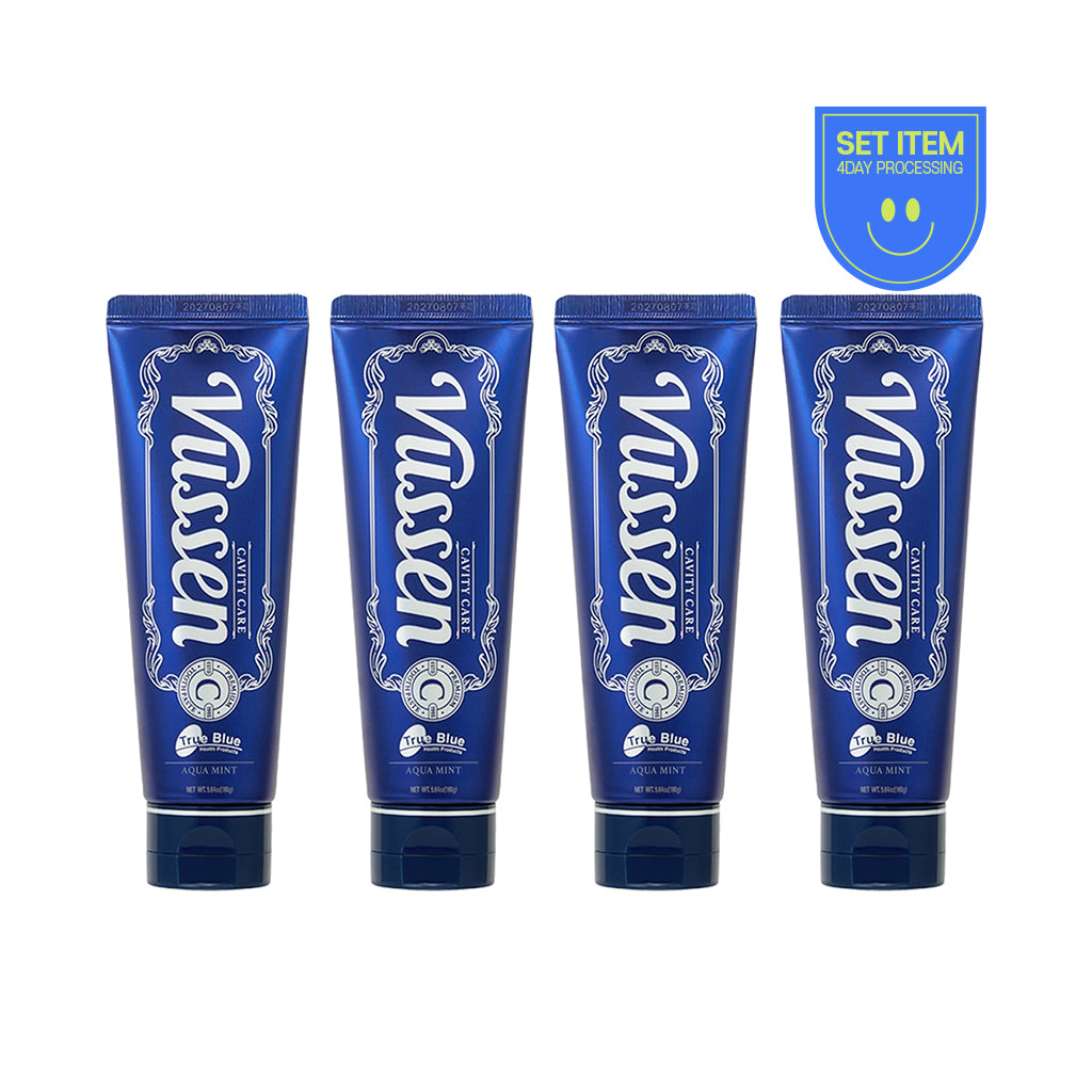 [VUSSEN] Trueblue C Cavity Care Toothpaste -1pack(160gx4ea)