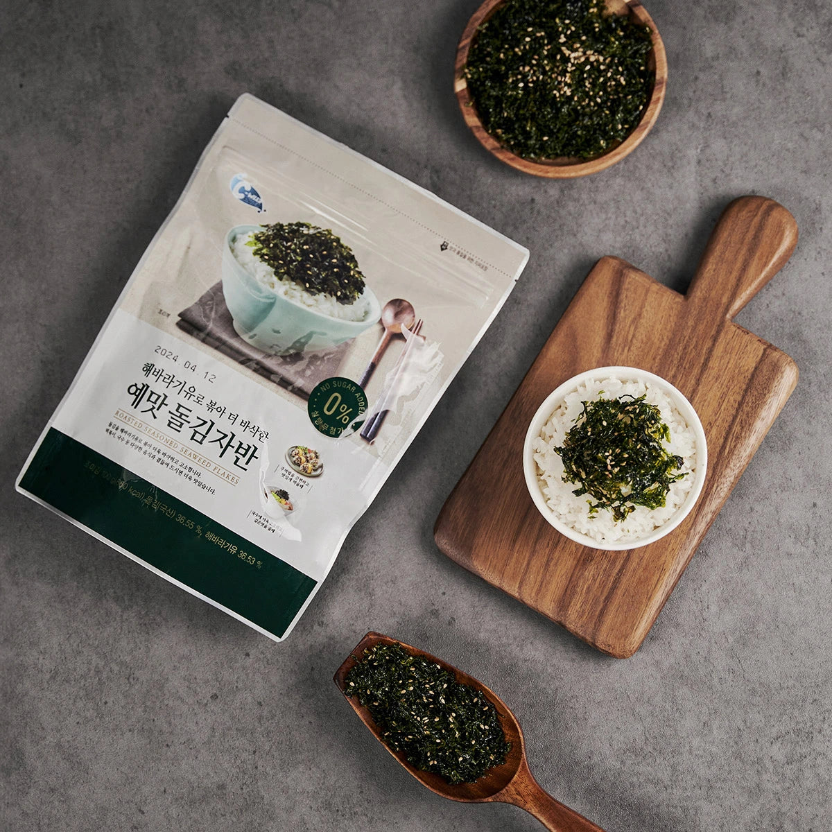 [C-WEED] Roasted Seaweed Flakes - 1pack(100g x 4)