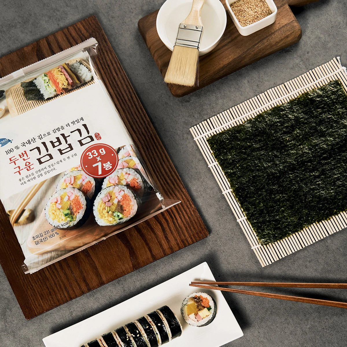 [C-WEED] Roasted Seaweed for Gimbap - 1pack(33g x 7ea)