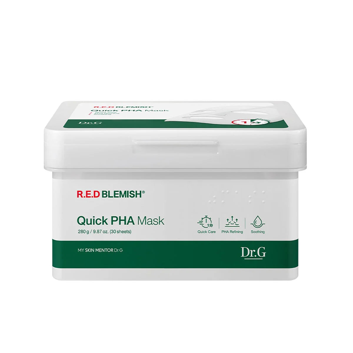 [Dr.G] Red Blemish Quick PHA Mask - 1pack(280g x 2ea)