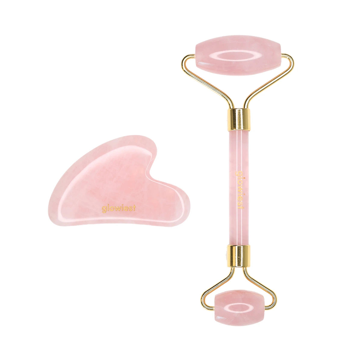 [GLOWIEST] Rose Quartz Gua Sha & Roller