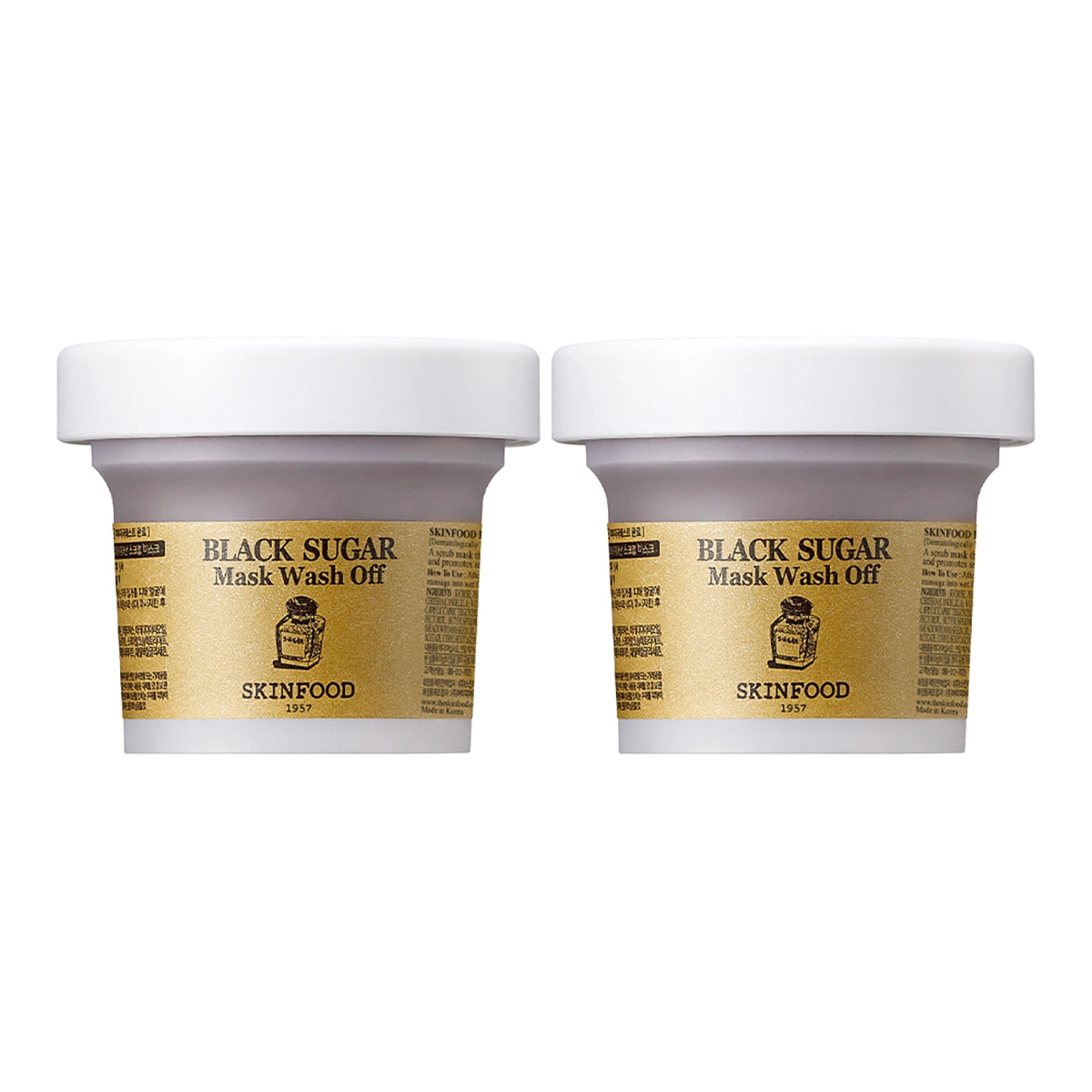 [SKINFOOD] Black Sugar Mask Wash Off - 1pack(120g x 2ea)